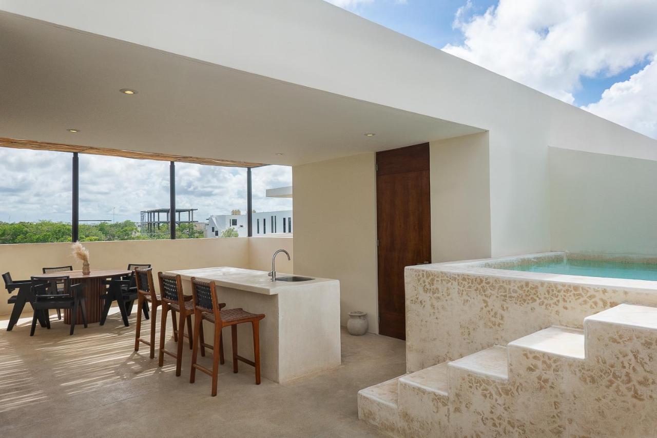2 Bedbath Private Rooftop & Pool For 6 Tulum Zewnętrze zdjęcie